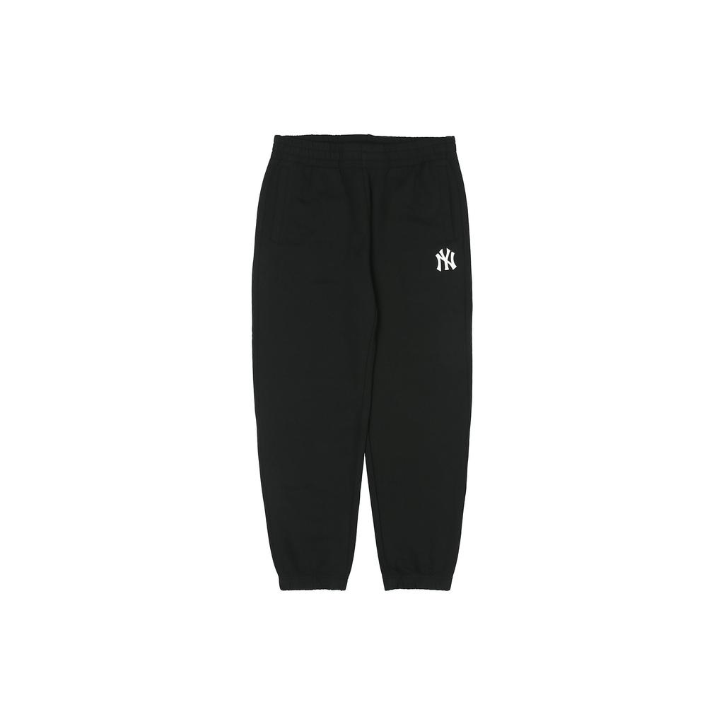 MLB New York Yankees Logo Pattern Loose Long Knit Sports Pants Unisex pants Black 3APTD0114-50BKS