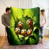 Multi-size Cartoon Cute Ant Blanket Warm Soft Fluffy Kids and Adult Sofa Bed Throw Blanket Suitable Home Travel Camping Gifts