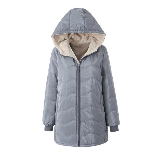 Women'S Long Puffer Coat Winter Fleece Lined Thickened Down Jacket