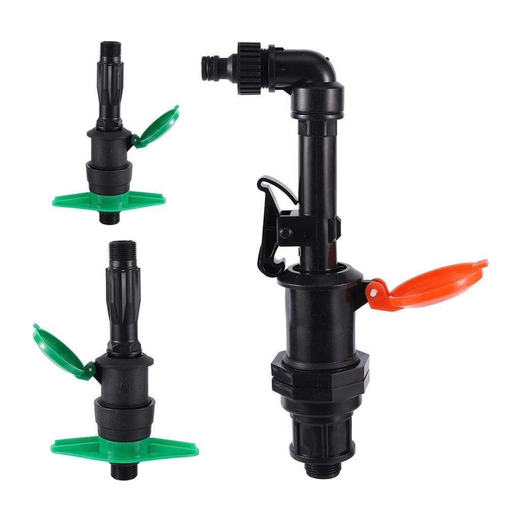 3/4" 1" Male Thread Rapid Water Intake Valve 16mm Pipe Quick Connector Garden Greenhouse Orchard Lawn Yard Irrigation Couplings