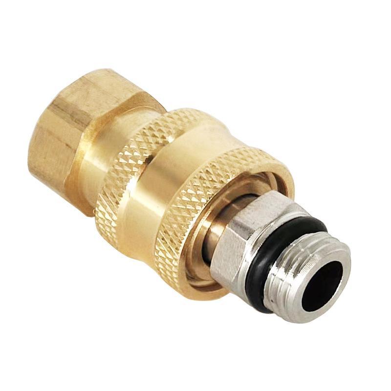 1/4" Quick Connect M14 Adapter For Pressure Washer - Universal Connect For Hose Car Wash Accessory