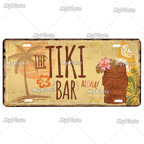Bar Zeichen Nummernschild Bier Metall Zeichen Zinn Zeichen Vintage Dekor Zimmer Dekor Metall Plaque Mann Höhle Tiki Bar Zeichen wohnkultur