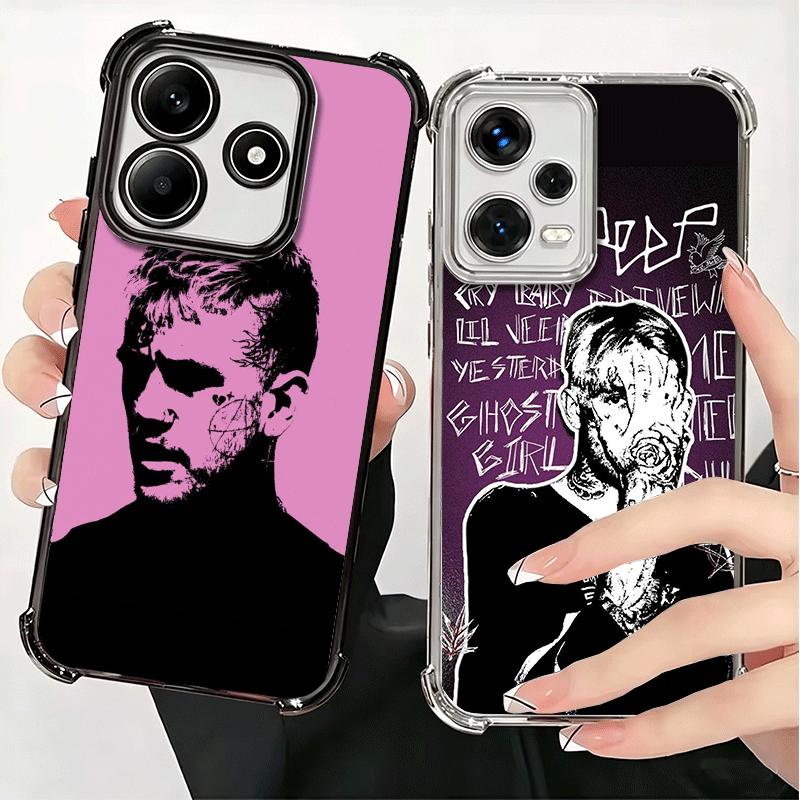 Lil Peep Hellboy Love Plating Phone Case For Xiaomi Redmi Note 14 15 Pro Plus 13 12 11 11S 11T 10 9S 9 5G Anti-Fall Airabag Cove