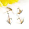 MNFT 10PCS Peacock Wings May Fly Trout Fishing Flies 12# Barbed Hooks Fishing Lure