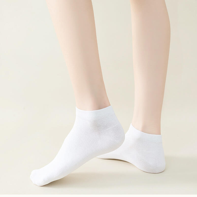 [10 Pairs] Men's and Women's Basic Plain Sneaker Socks