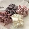 For Scrunchies Korean Women Silk Chiffon Elastic Hair Ties Ponytail Holder Headwear Femme