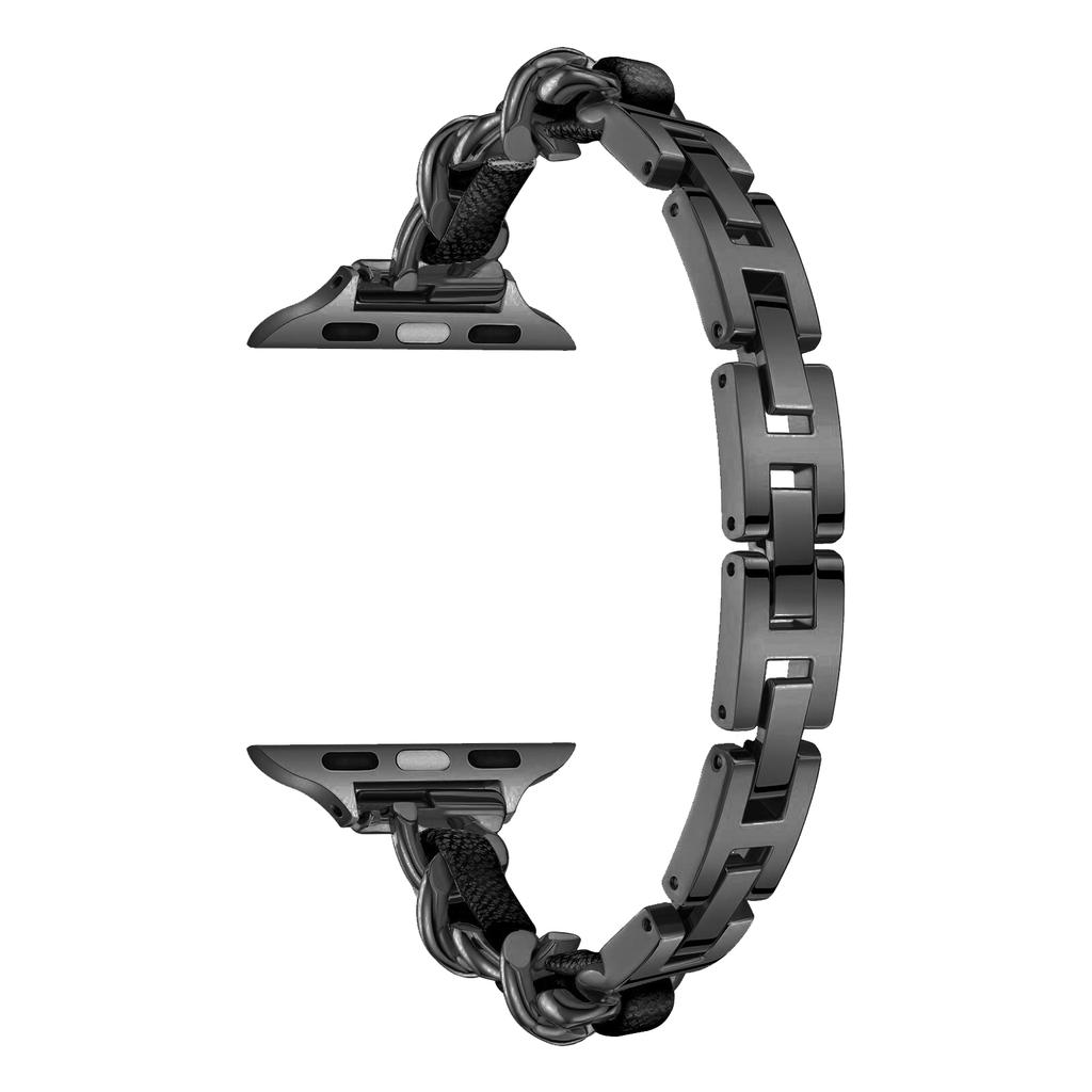 KALEBOL Single Row Beaded Strap for Apple Watch Series 11 10 42mm/9 8 7 41mm/SE3 SE2 SE 6 5 4 40mm/3 2 1 38mm Zinc Alloy Watchband