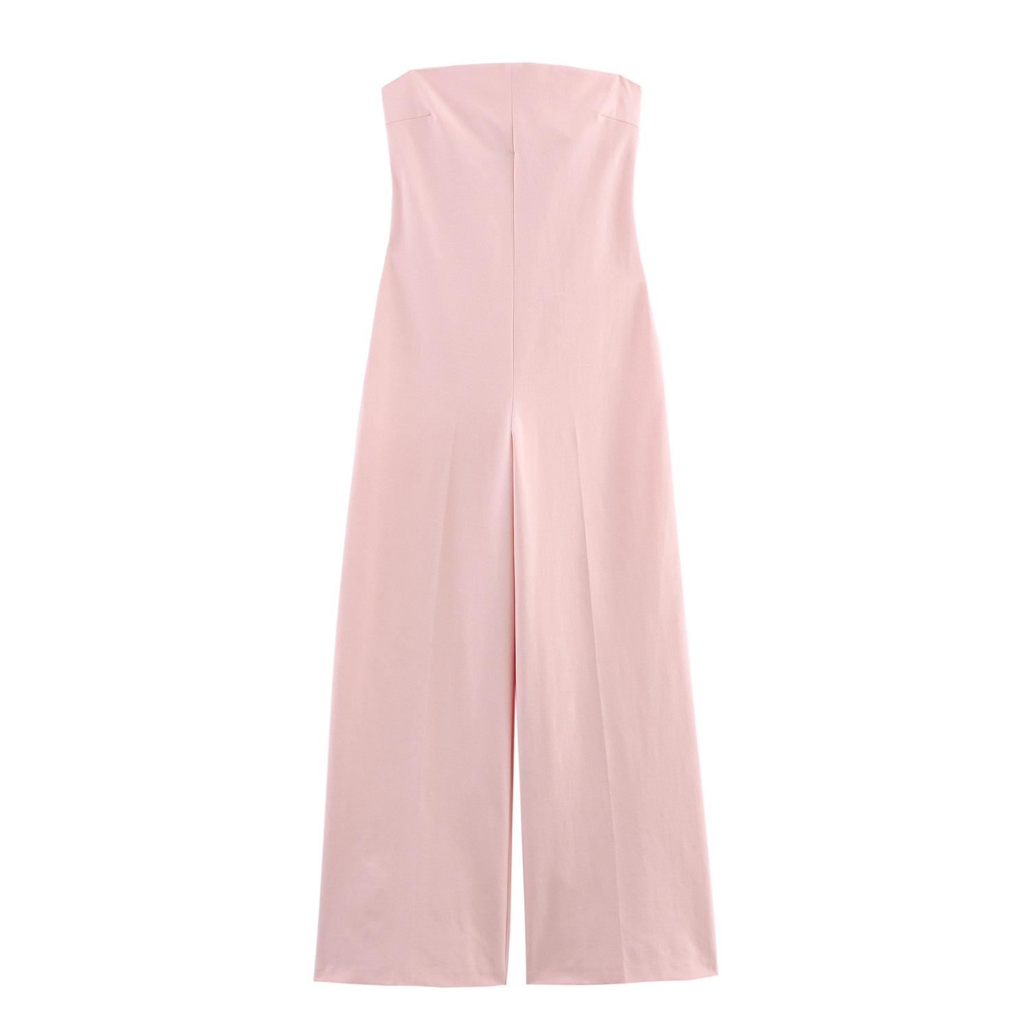 

Женский комбинезон без бретелей в европейском и американском стиле, весна 2025, 4661363 644 Extra Small розовый