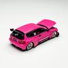 POPRACE Diecast 1/64 Scale Honda Pandem Civic EG6 Sports Car Model Alloy Honda Pandem Civic EG6 Car Model Static Ornament