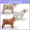 Bulldog Pvc Animal Model Large Toy For Kids Educational Display