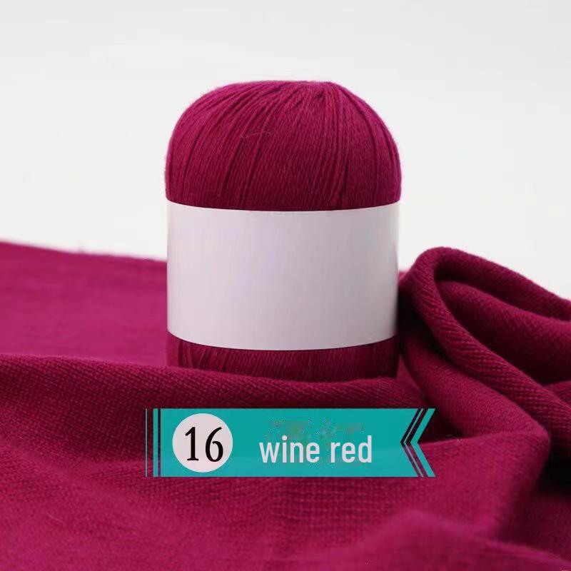 Hand-woven Cashmere Yarn - 3 Ply Soft Wool for Sweaters - Spot Processed Ball of Yarn