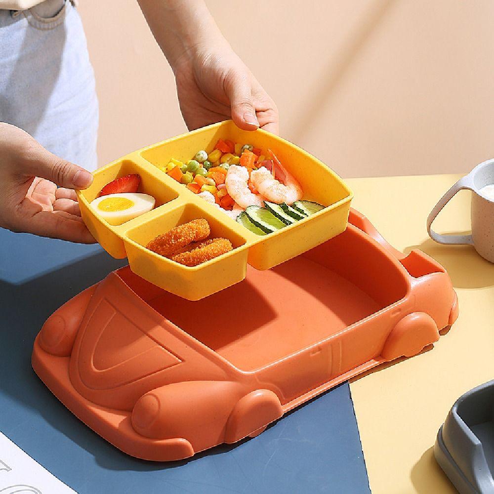 Cartoon Children's Tableware Set Detachable Kid's Lunch Plate Feeding Food Tray  Kindergarten