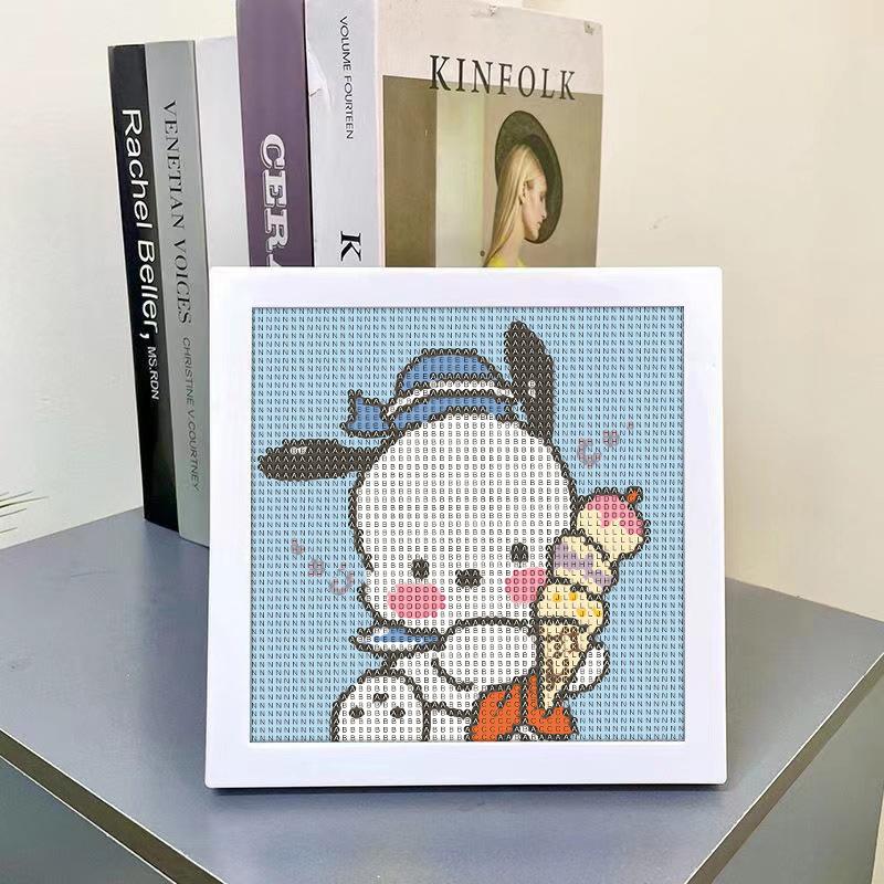 New Cartoon Diamond Painting 5D Diamond Handmade Diy Handmade Full Diamond With Frame Decorative Diamond Painting Wooden Photo Frame