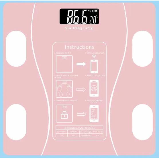 Body Fat Scale Smart Wireless Digital Bathroom Weight Scale Body Composition Analyzer With Smartphone App Bluetooth-compatible