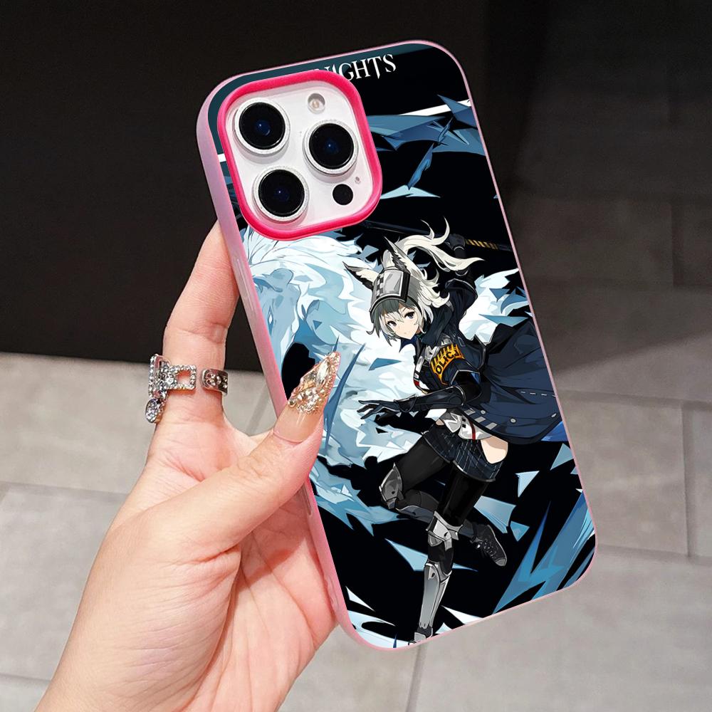 

Arknights Grani Jelly Double layer Rose Red Mobile Phone Case for iPhone 17 16 15 14 13 12 11 Air Pro Max Plus Protective iPhone17 Pro