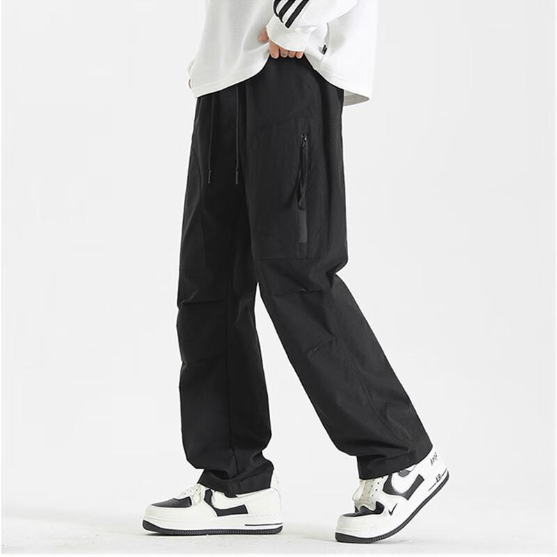 Wassup Sohot Men's Loose Straight Cargo Pants