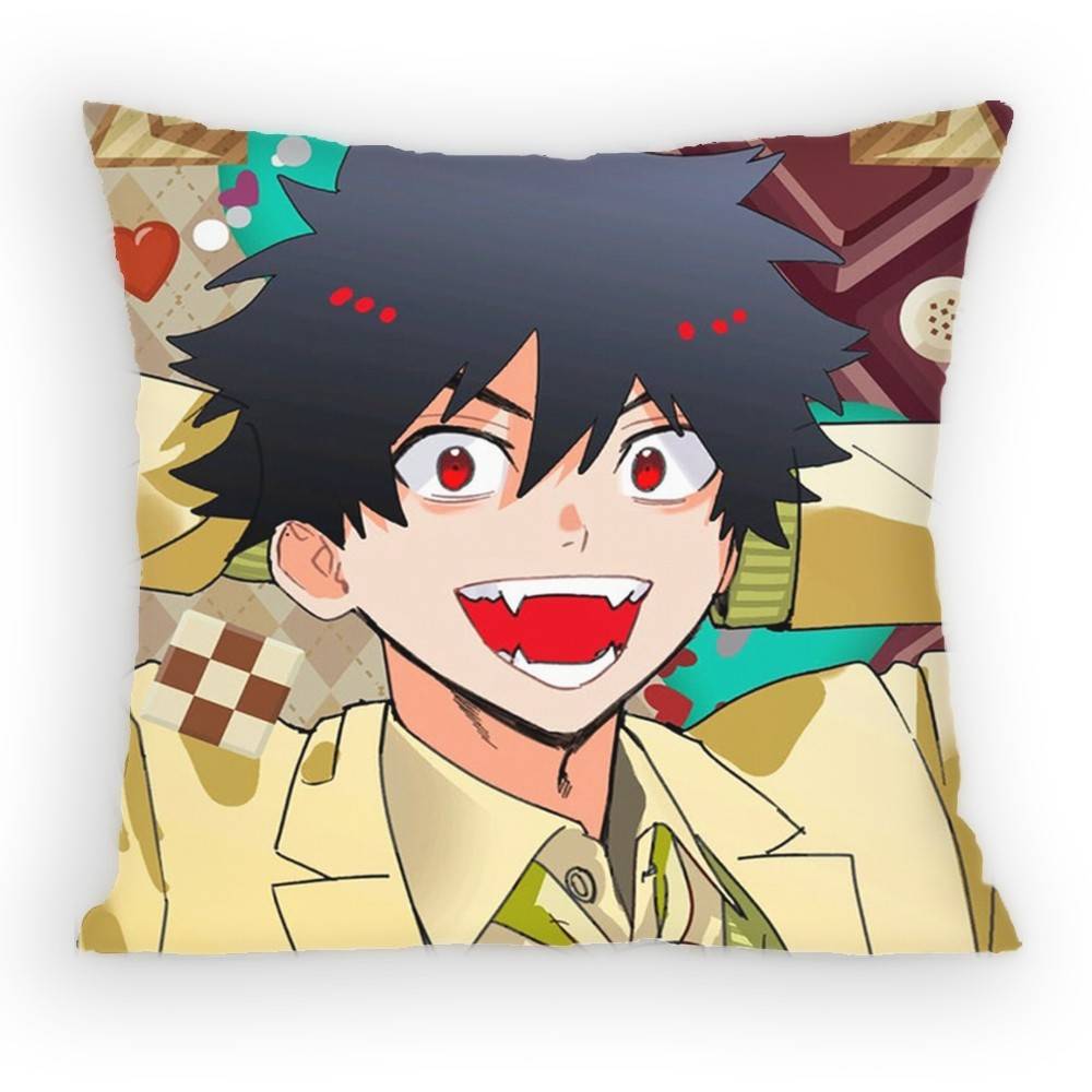 Phantom Busters Mogari Shishikuno PillowCase Sofa Living Room for Bedroom car Headboard Backrest Cushion Square Cushion Nap Time