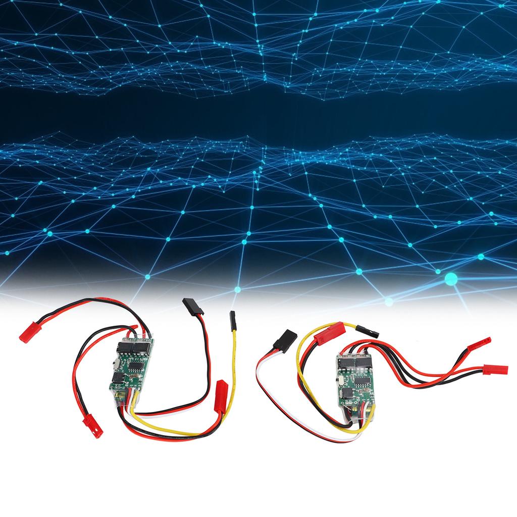 2pcs Brushed ESC Dual Way Bidirectional ESC for RC Model Boat Tank 130 180 Brushed Motor