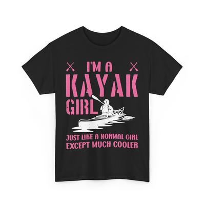 Kayaker Girl Shirt, Kayaking Lovers Kayak Paddling Women Girls T-Shirt
