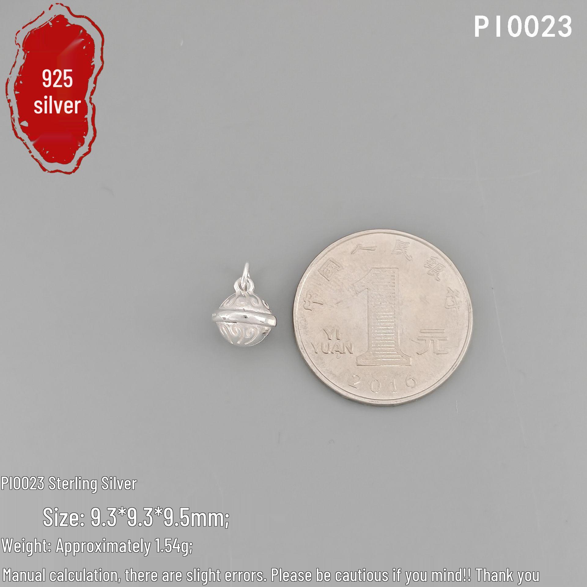 S925 Sterling Silver Luxury Gongling Pendant & DIY 3D Charm Bracelet Material