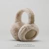 Maillard Brown Plush Earmuffs - Cute, Warm Ear Protection for Winter Cycling