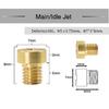 ZSDTRP Carburetor Idle Main jet For PHBG Carburetor Jets For Dellorto PHBG Carb Main Injector Dellort 1486 Idle Pilot Main Jet
