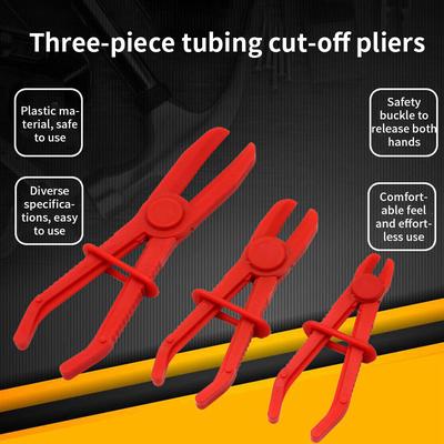 3Pcs/Set Nylon Hose Clamp Tool Set Brake Fuel Water Line Clamp Plier Hands Free Tool Car Repair Tools Hose