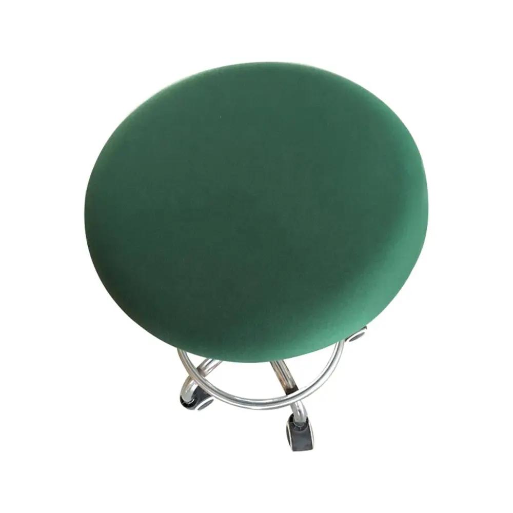 Moderne runde Stuhlhusse Barhockerhusse Elastische Sitzhusse Stuhlschutz Unifarbene Haushaltsstuhl-Überzug Spandex