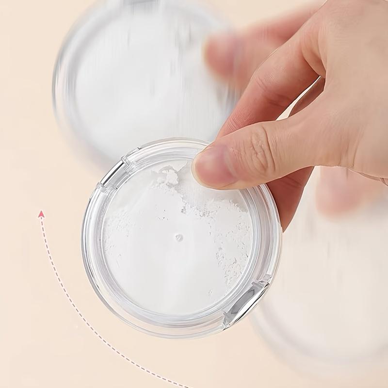 Mini Travel Compact Makeup Container, 0.18oz Small Powder Container With Flip Lid, Non-Spill And Leak-Proof