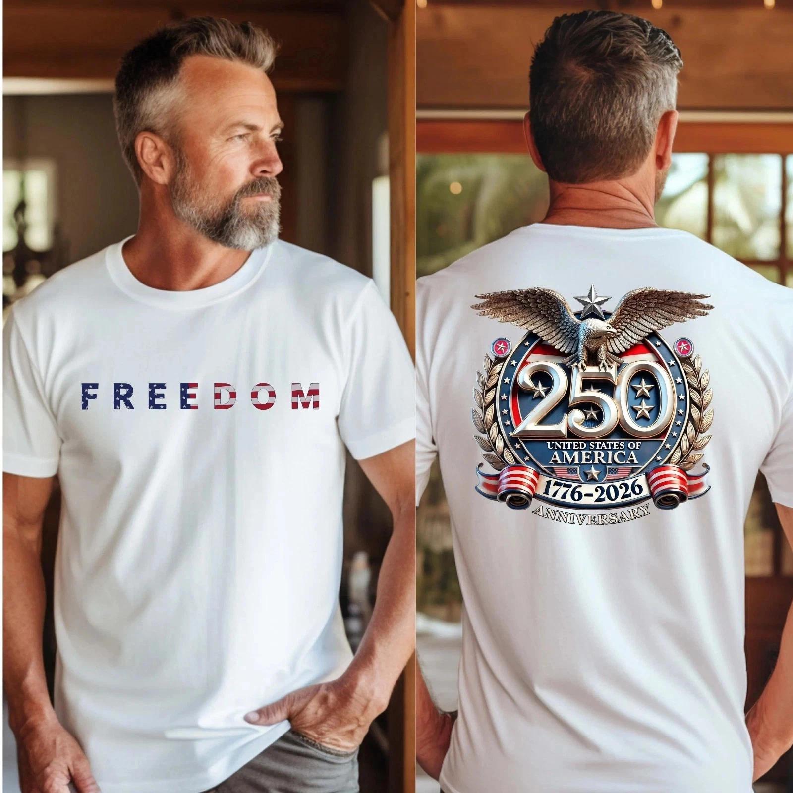 Freedom 250th Anniversary Shirt, 1776–2026 America Anniversary,Patriotic Freedom 3XL