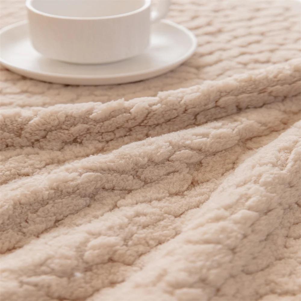 Herbst und Winter Neu Cremefarbener Wind Sofaabdeckungstuch Handtuch Chenille Rutschfest Wasserdicht Sofakissen Anti-Katzenkratzer Ein Sofahandtuch