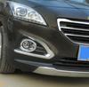 Car Front Fog Light Cover for Peugeot 3008 2013 2014 2015 Fog Lamp Decoration Sticker Trim 2Pcs Chrome Protector Accessories