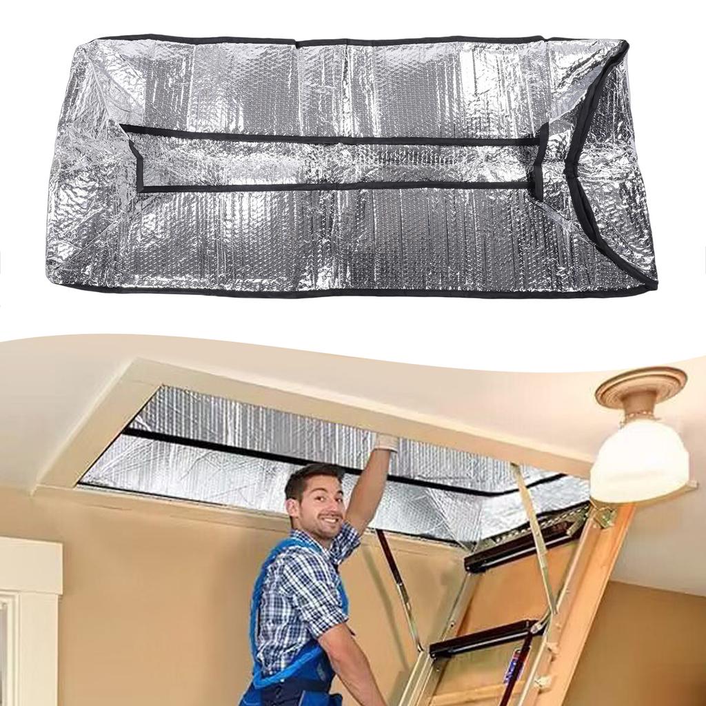 Attic St Insulation Cover with Reflective Aluminum Foil Bubble Cover Fit 25x54x11 Inch Opening All Season Use