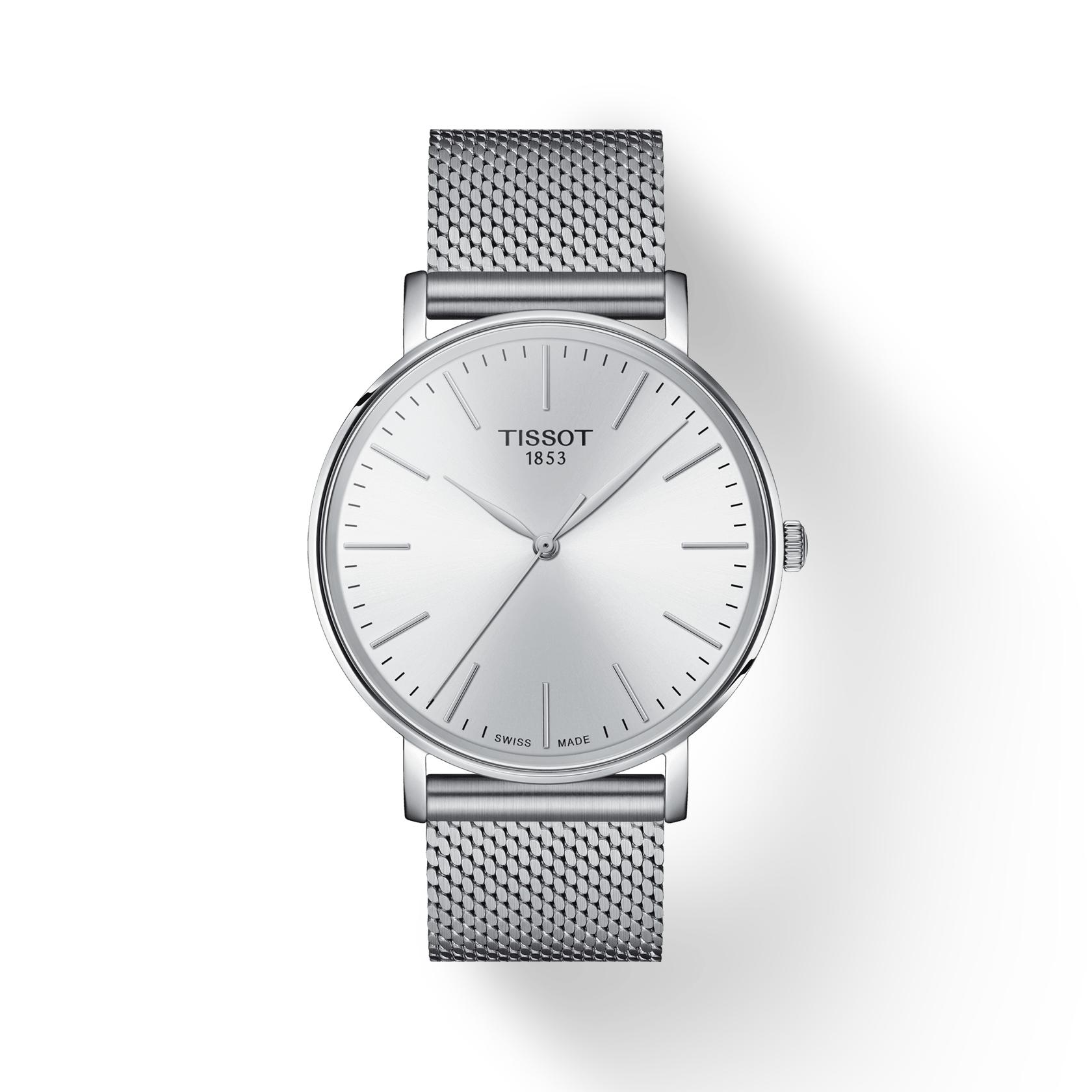 Tissot Stainless Steel White Dial Men s Fashion Watch T143.410.11.011.00 белый