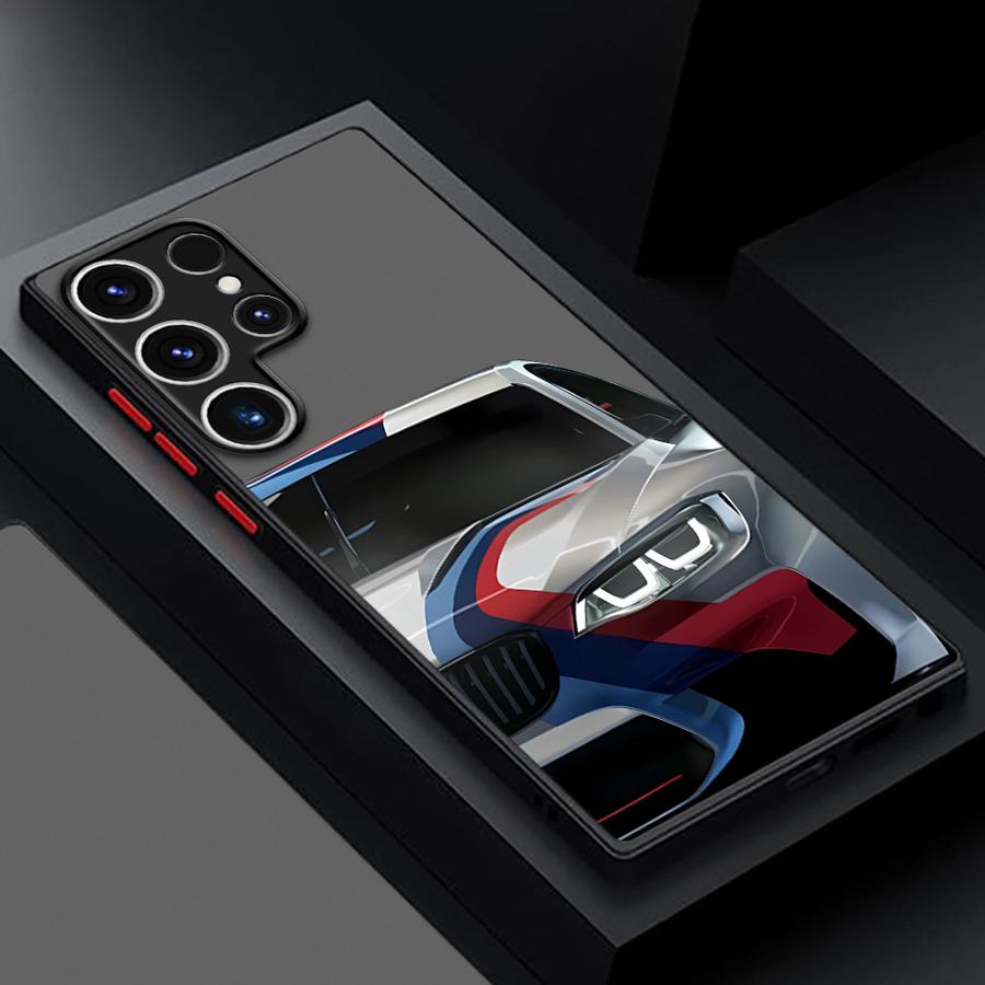 Cool WM Dream Car Tail Phone Case for Samsung Galaxy S23 S24 Ultra S22 S21 S20 S10 Plus S23 FE S9 Shockproof Matte Cover