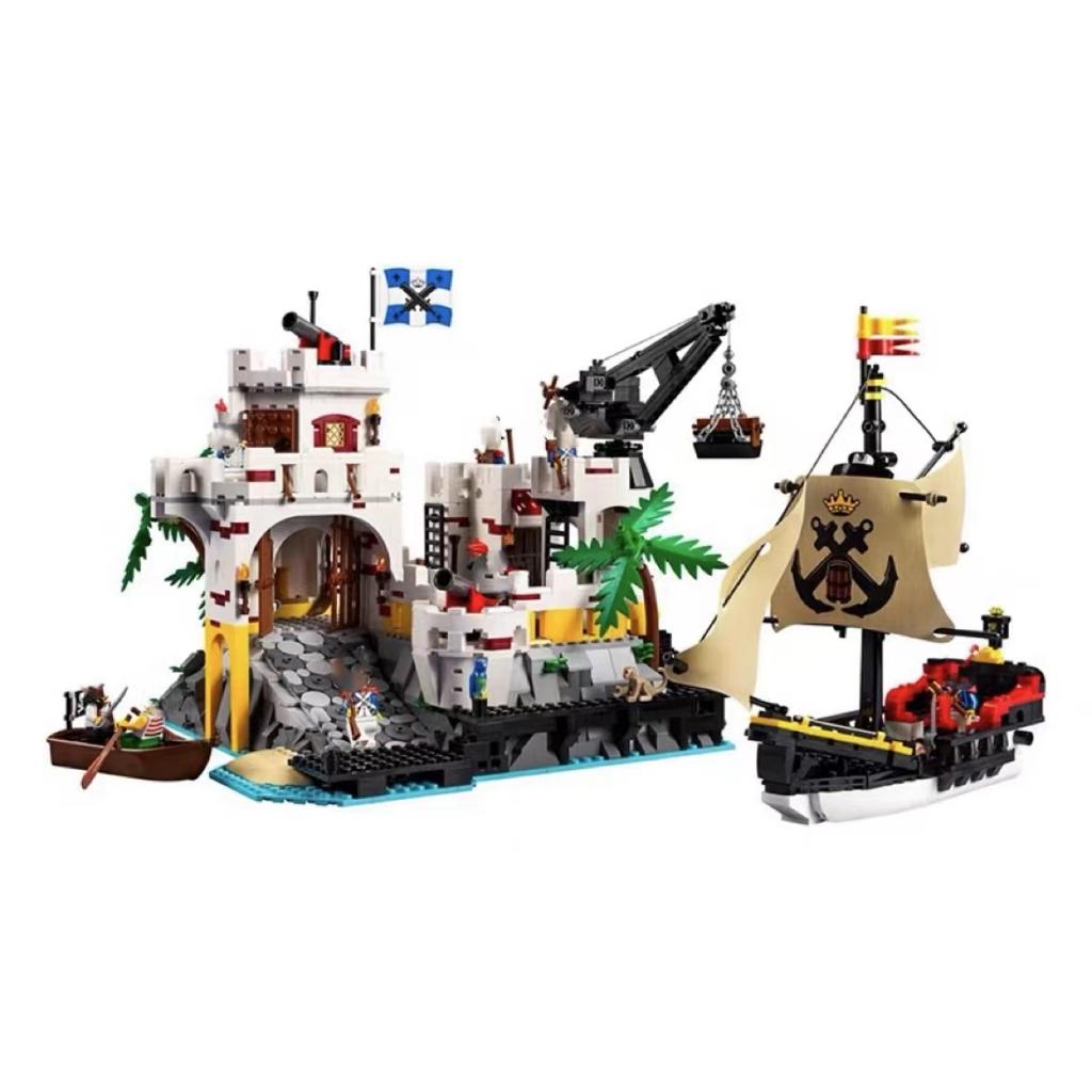 Eldorado Fortress Modulære byggeklosser Middelalder Pirate Series Modell Murstein Leker for barn Julegave