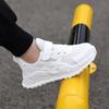 New Style Lightweight Kids' White Mesh Leather Sneakers - Unisex