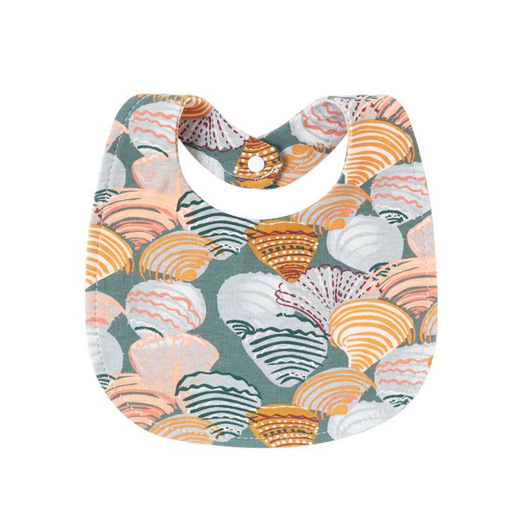 Newborn Baby Bibs Pure Cotton Double Layer Drool Bibs High Absorbency Burp Cloths For Infants Toddlers Soft Skin Friendly