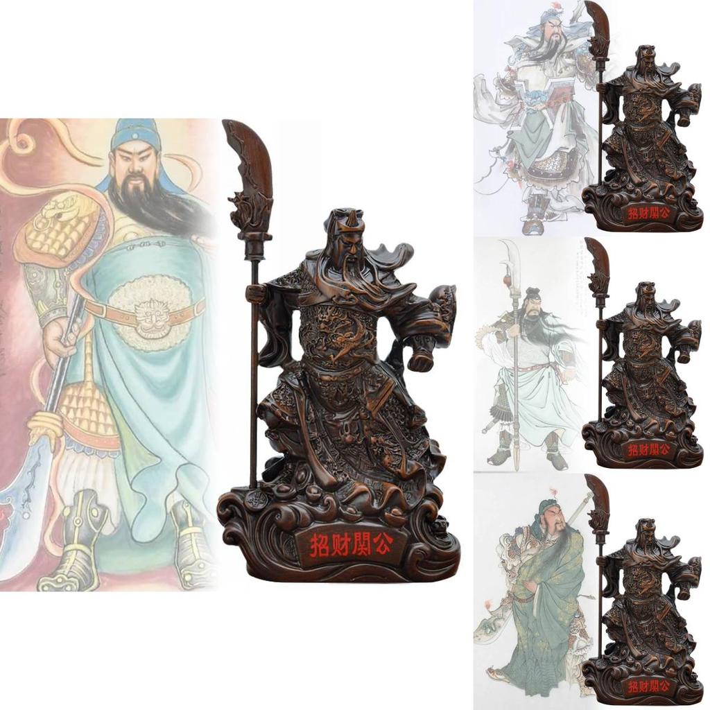 Elegant Resin Guan Yu Statue For Home Decor Perfect For Prosperity And Good Fortune