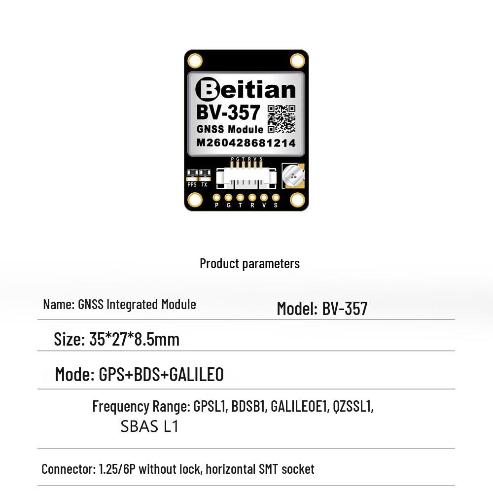 Beitian GPS Antenna with Integrated Beidou-3 TTL Microstrip Flash BD-220ZF