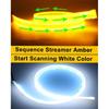 24Inch Daytime Running Light Strip 60CM Start Scan White and Yellow Sequential F