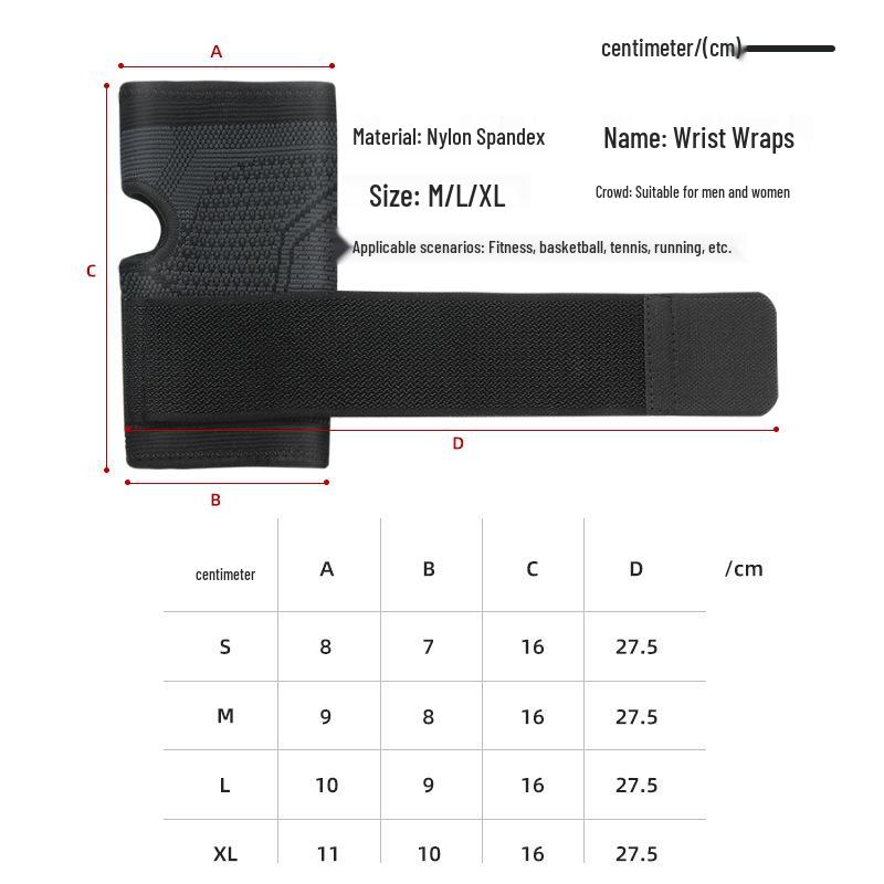Knitted Palm Protector: Breathable Compression Wrap for Weightlifting & Fitness Support