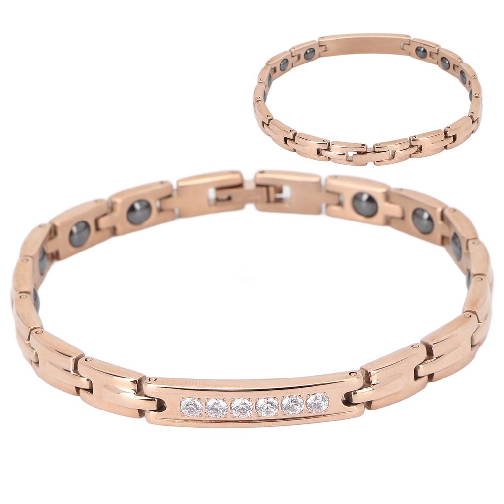 Titanium Steel Magnet Bracelet Women Stylish Pain Relief Magnetic Therapy Bracelet for Health Care