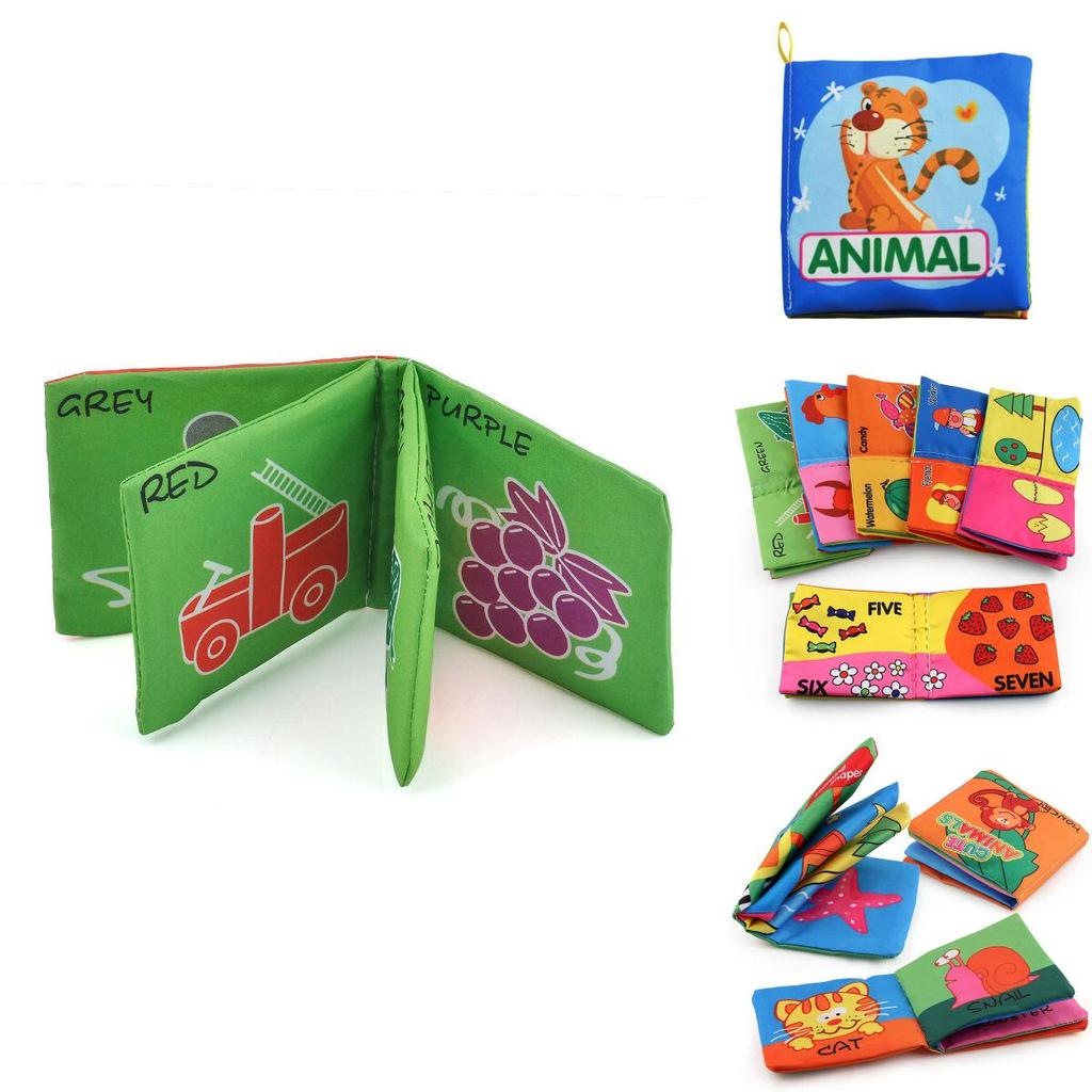 Vibrant Intelligence Development Cloth Bed Cognize Book Educational Toy For Babies