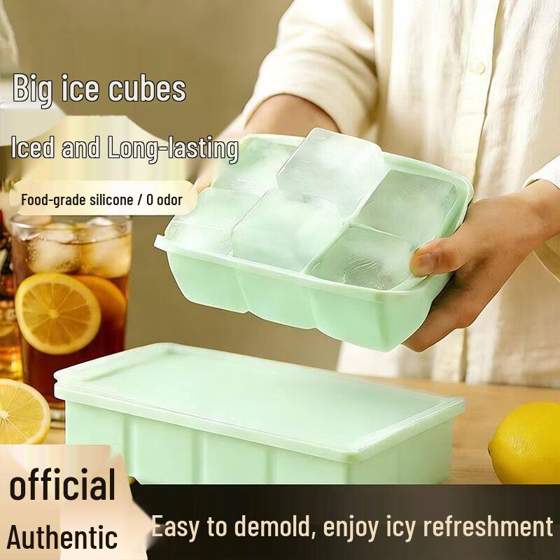 Silicone Ice Cube Tray with Lid