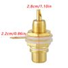 10PCS White Black for RCA Jack Lotus Head Female Socket Durable Audio Connector  Amplifier Audio