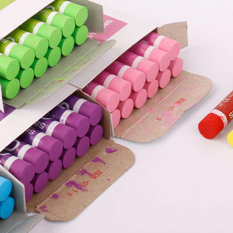 Taiwan Xiongshi 12-teiliges einfarbiges ölbasiertes Pastellkreide-Set