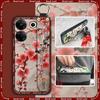 For Mom Chinese Style Phone Case For Tecno Camon20 Pro 5G/CK8n Fashion Wrist Strap Soft Case Phone Holder Dirt-resistant