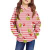 Children's Long-sleeved Loose-fitting Pullover Hoodie With Drawstring And Solid Color