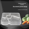 Food Grade Disposable 5-Compartment Takeaway Lunch Box